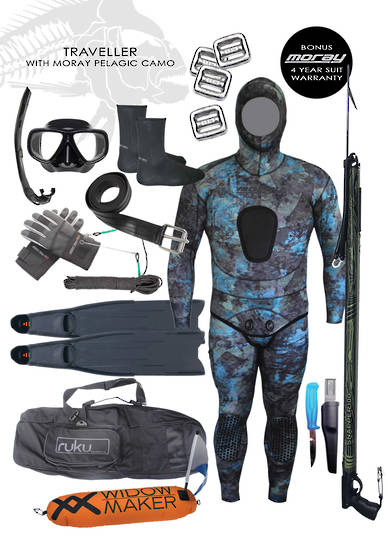 Traveller Spearfishing Package | Pelagic Reef Camo